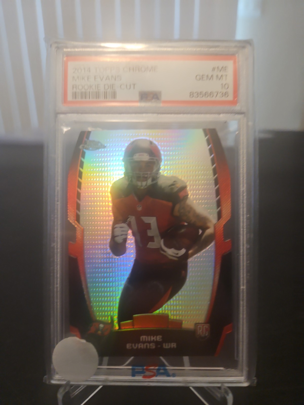 Mike Evans Topps Chrome Rookie Die-Cut #ME Refractor