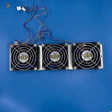 3x 80mm Server Cooling Fan Assembly AVC 12V Fan Module Rack Mount w/ Bracket
