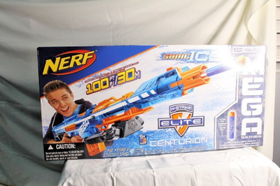 NERF N-Strike Elite Centurion Blaster Mega Series Blue Sonic Ice