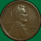 1912-S Lincoln Wheat Cent Extremely Fine XF Coin #40447