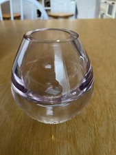 Image of LSA Ava vase 10cm Rose Heavy Base. 