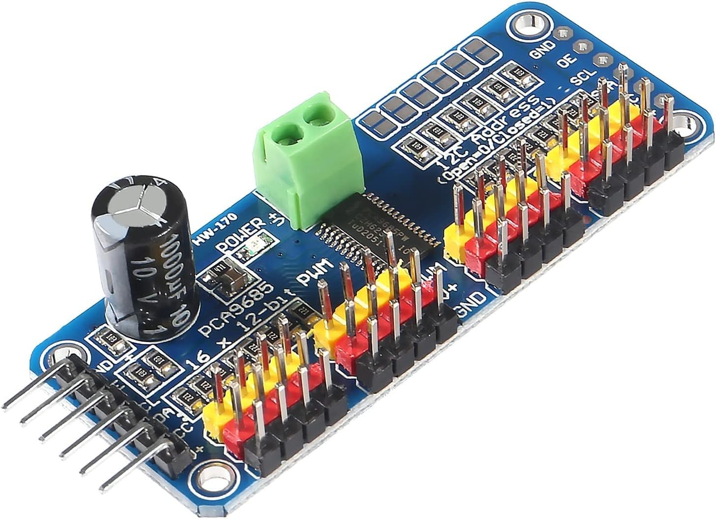 1pc PCA9685 16 CH 12Bit PWM Servo Motor Driver Board Controller IIC 1PCS