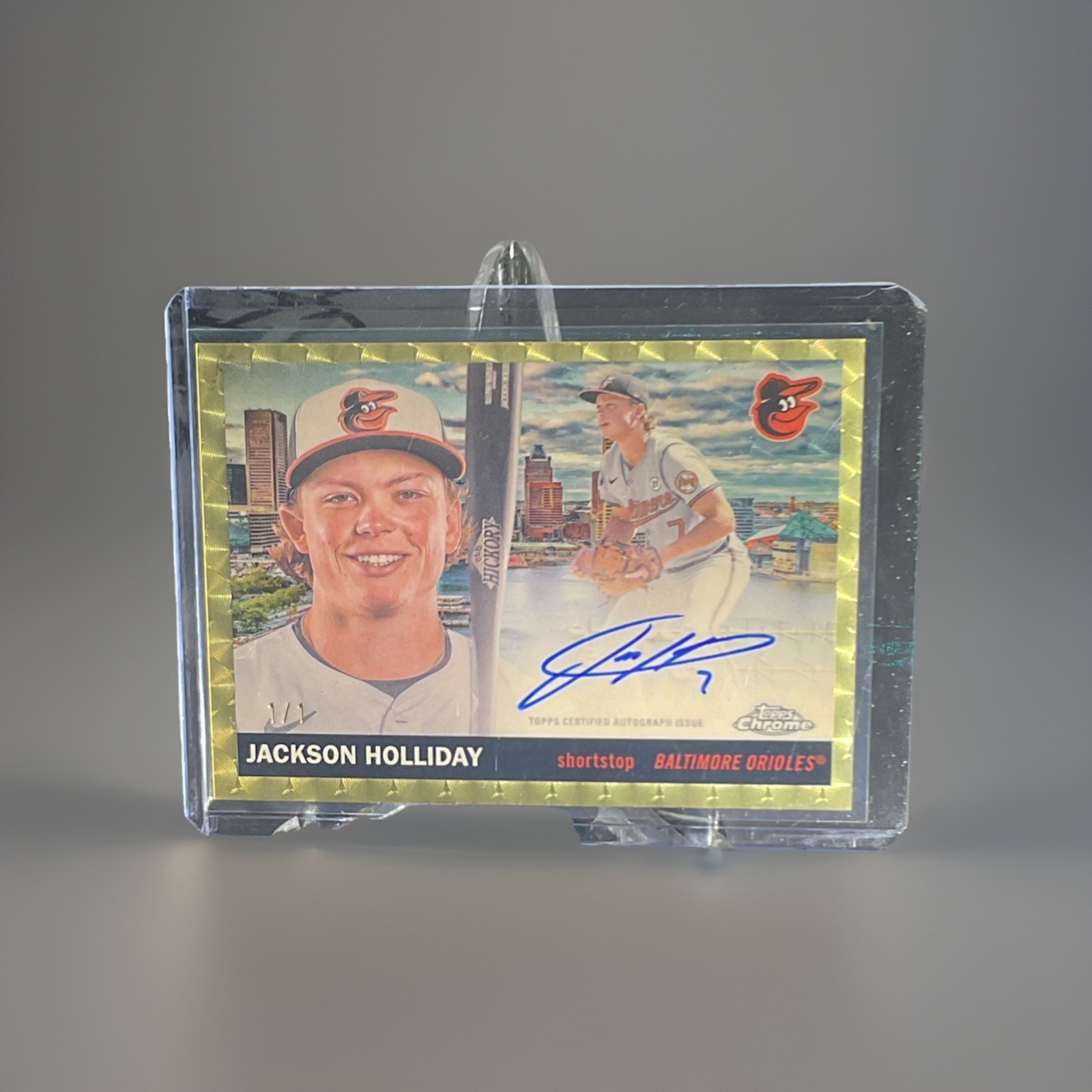 2025 Topps Chrome Platinum Jackson Holliday SUPERFRACTOR CITY VAR AUTO 1/1 π₯π₯ view 1