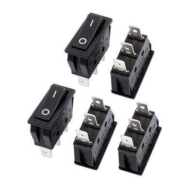 5pcs AC 22A/250V 20A/125V SPDT ON-OFF Snap In Boat Rocker Switch *mz