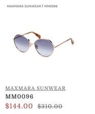 Max Mara Gold Sunglasses for Women for sale | eBay display picture 1