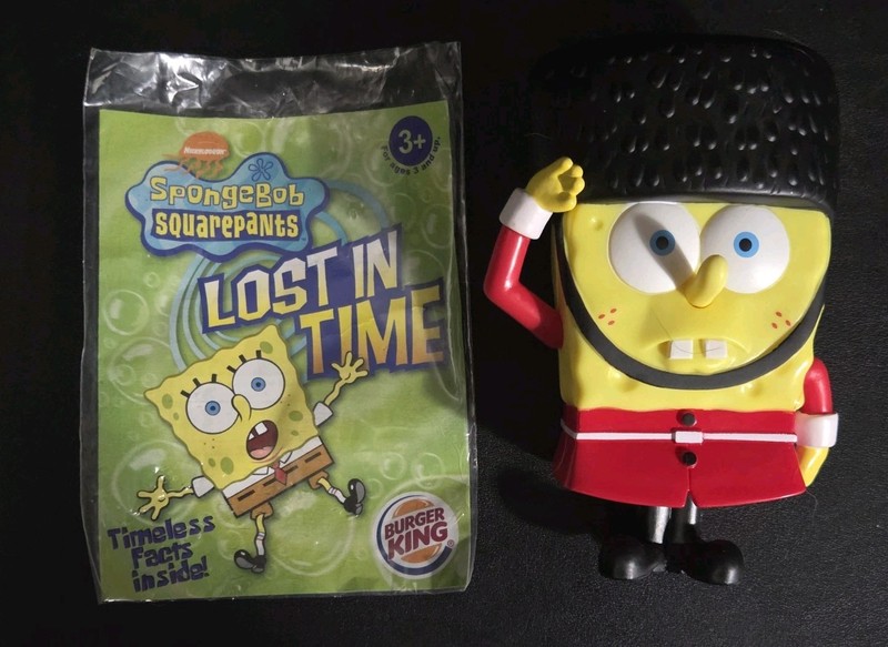 This is a 2005 Burger King "Lost in Time" SpongeBob SquarePants British Royal...