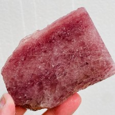 309g Natural strawberry quartz stone slices polished specimens spiritual healing