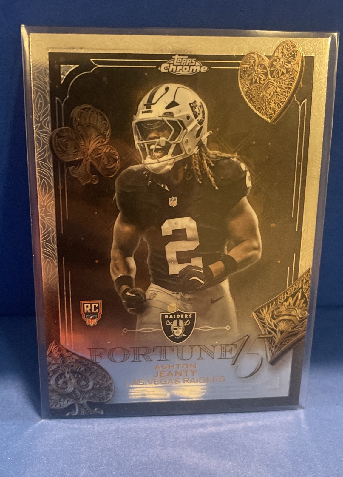 Ashton Jeanty Topps Chrome Fortune 15 #24 Refractor