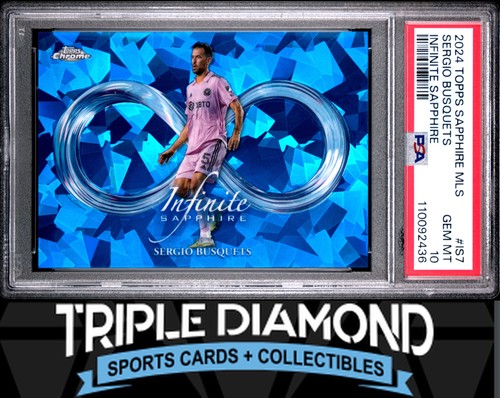 2024 Topps Chrome Sapphire MLS Sergio Busquets Infinite SP Case Hit PSA 10 LS5