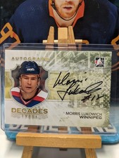 2010-11 ITG Decades 1980s Auto ITG Vault Black Morris Lukowich #A-MLU Auto 0t1