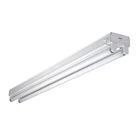 Metalux 4 Foot Fluorescent Strip Light 2 Lamp 32 Watt White Fixture