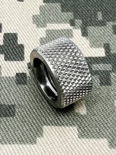 Thread protector 1/2"x28 Stainless .400" long, .730" diameter. #4373