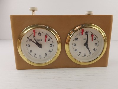 Vintage BHB USCF German Analog Chess Clocks Timer Made in West Germany - New! 