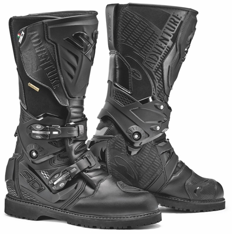 Bottes SIDI Adventure 2 Gore-Tex noir, solution contre les pieds mouillés à moto