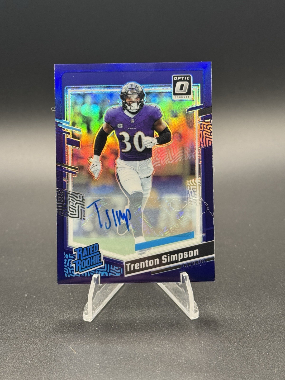 Trenton Simpson Panini Donruss Optic #209 Purple