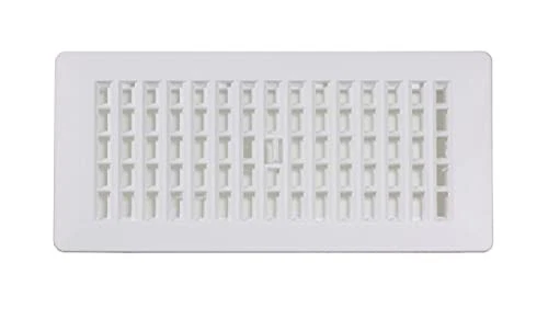 Decor Grates PL410-WH 4-Inch by 10-Inch Plastic Floor Register, White - Image 4 of 4