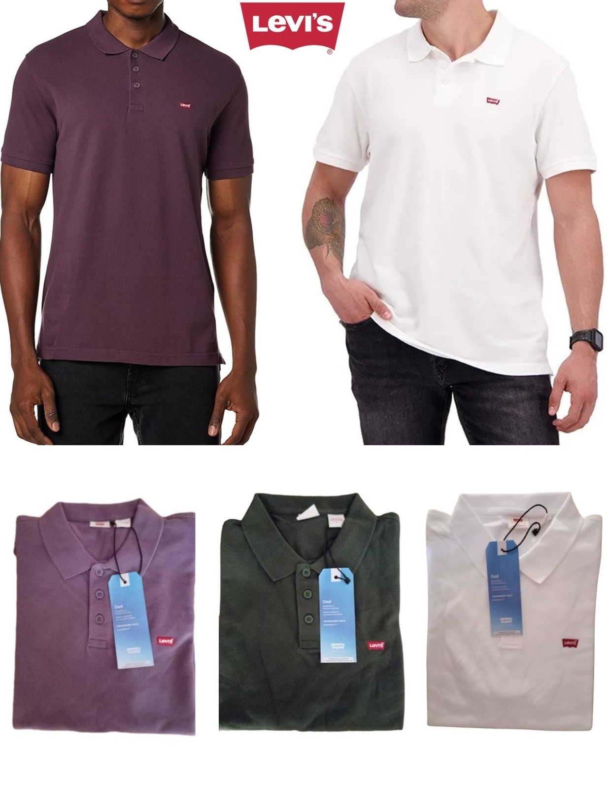 Levi's ® Mens Housemark Polo Shirt - (35883-0003/0232/0270) RRP £40