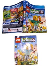 LEGO Worlds Box Art Insert & Manual Only (Sony PlayStation 4, PS4, 2017) NO GAME