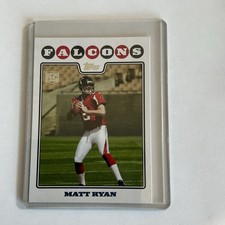 Topps 2008 Matt Ryan #331 Atlanta Falcons Rookie Helmet On NFL