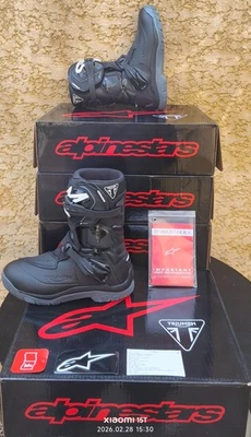 BOTTES Moto ALPINESTARS Neuves - Logo TRIUMPH - Photo 1/4