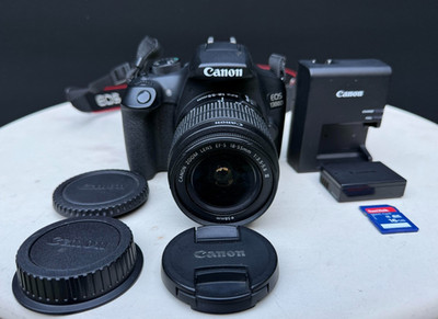 Canon EOS Rebel T6 1300D DSLR Camera + 18-55 Kit, Inspected Tested Works READ