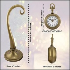 Orologio da scrivania vintage a pendolo finitura metallo antico orologio da tavolo decorazione casa regalo USA
