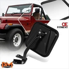 For 87-94 Jeep Wrangler Factory Style Side Rear View Door Mirror Driver Left