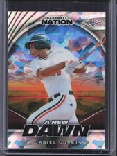 2025 Leaf Baseball Nation #NB-32 Daniel Cuvet A New Dawn Prismatic Crystal #/15