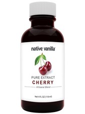 Native Vanilla - Pure Cherry Extract - 4 Fl Oz - Perfect 4 (Pack of 1)