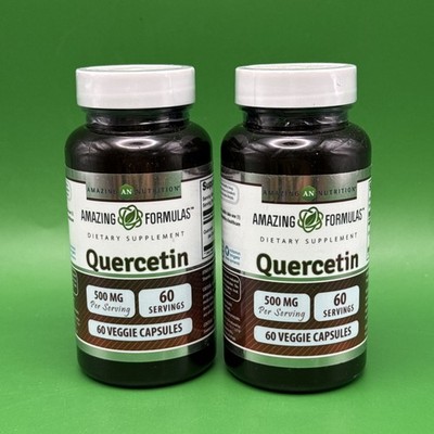 Amazing Formulas Quercetin 500 Mg 60 Veggie Capsules  Exp 1/27