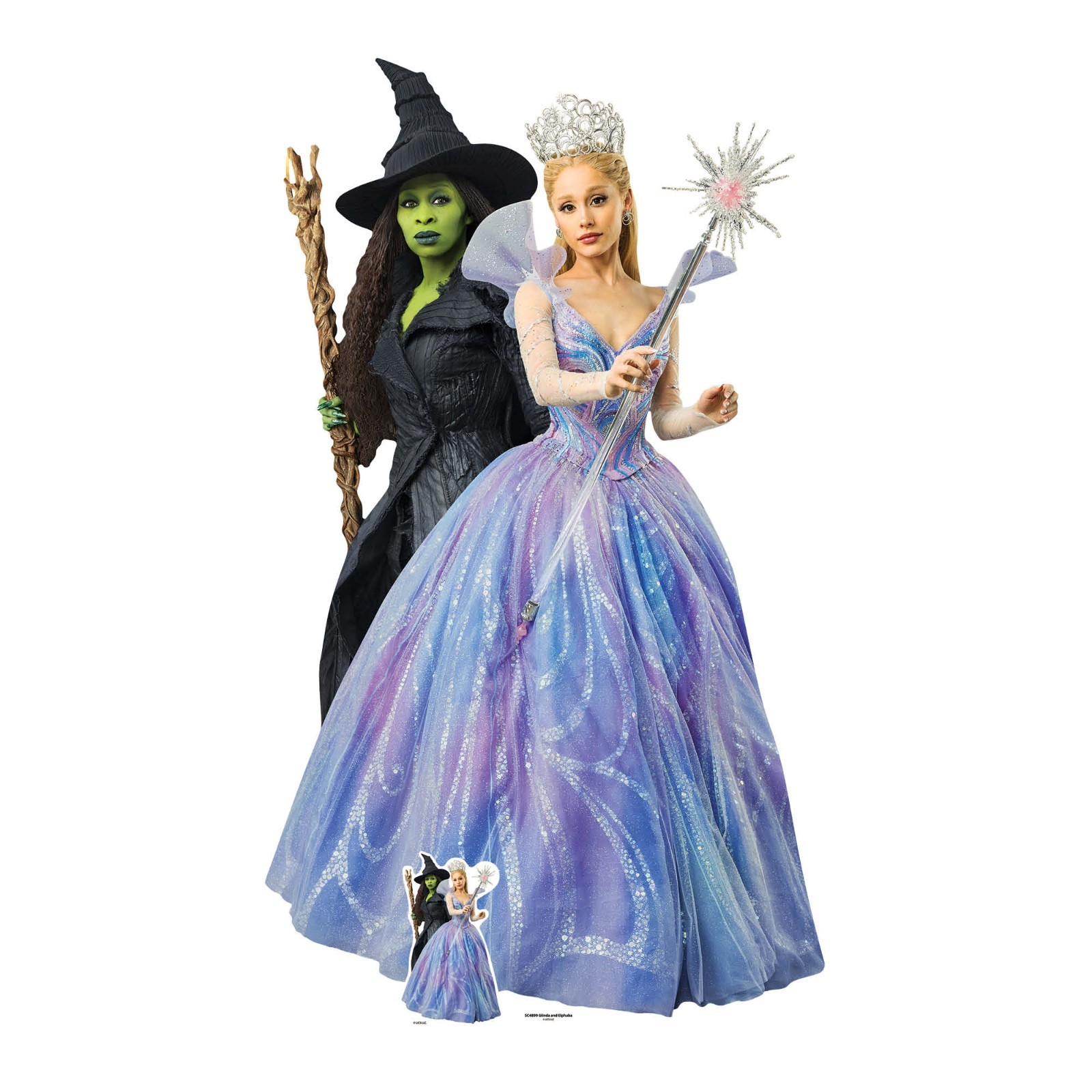 Wicked: For Good Glinda and Elphaba Lifesize Cardboard Cutout and Mini Standee