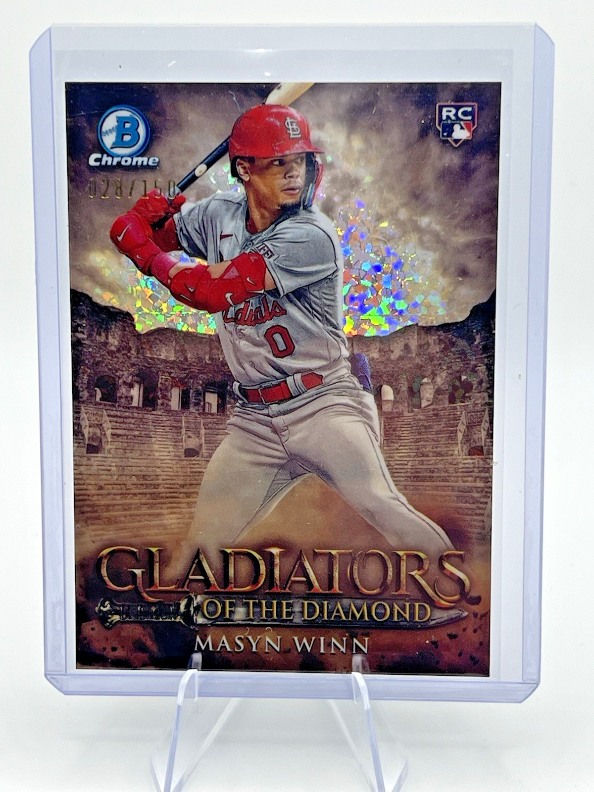 2024 Bowman-Gladiators of the Diamond Masyn Winn Mini-Diamond Refractor /150(RC)