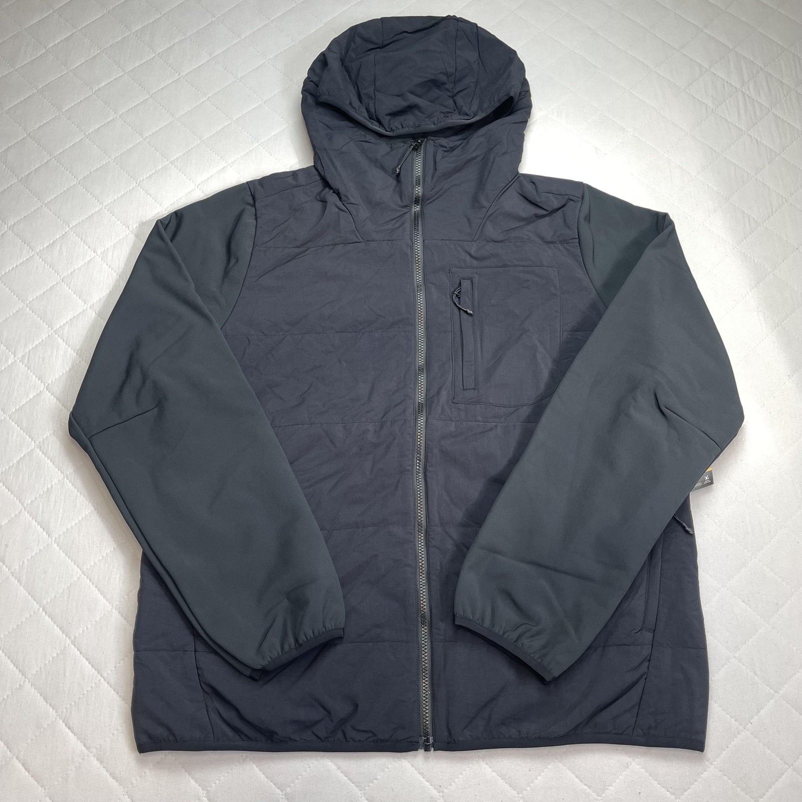 Chaqueta Dakine Para Hombre Grande Negra Crucero Aislada Sudadera con Capucha Cremallera Exterior