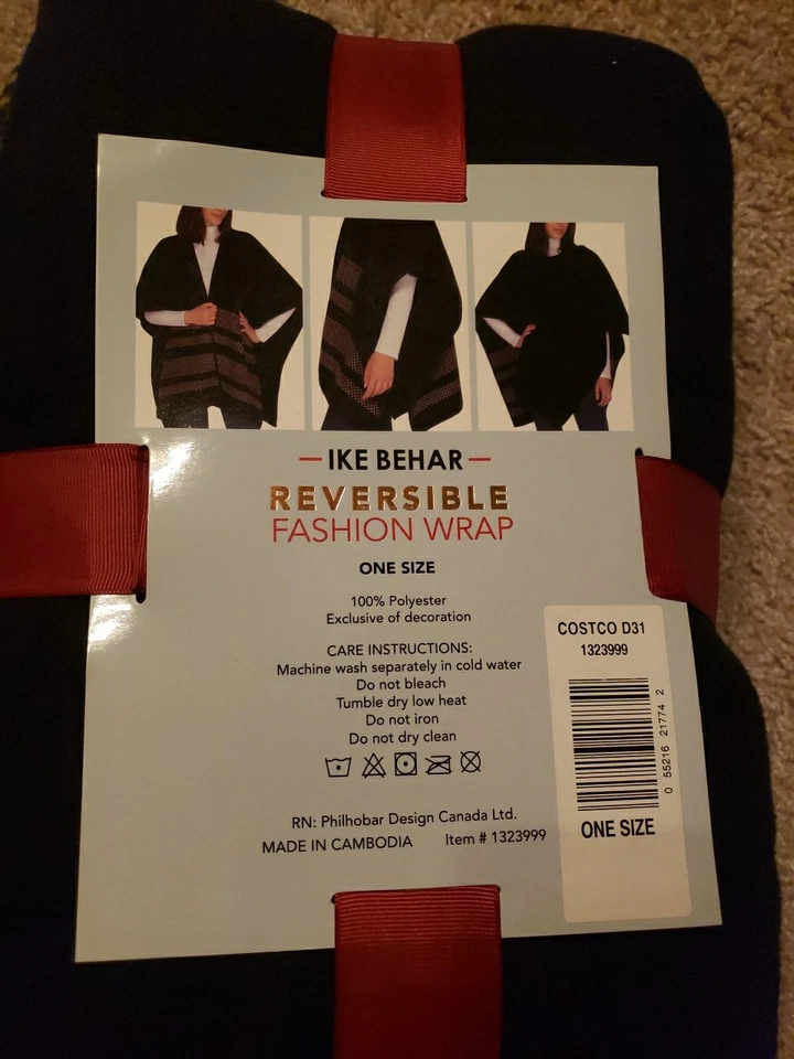 ❄IKE BEHAR REVERSIBLE WRAP❄ - Image 3 of 4
