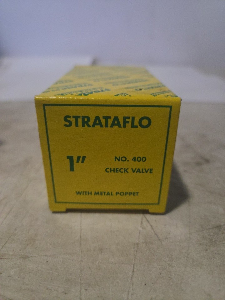 Strataflo 400-100 1" Check Valve – Brass In-Line Spring Check Valve