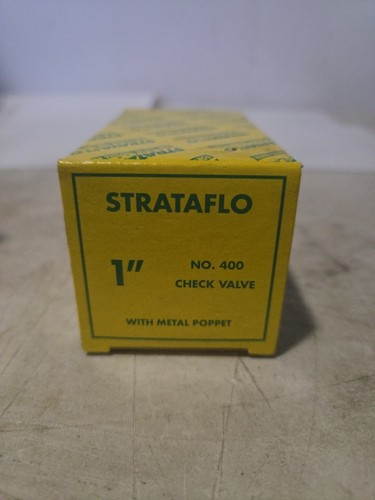 Strataflo 400-100 1" Check Valve – Brass In-Line Spring Check Valve