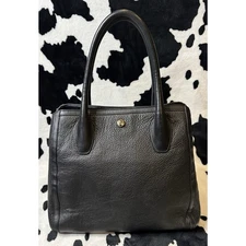 FURLA Women’s Black Calf Leather Top Handle Shoulder Bag 