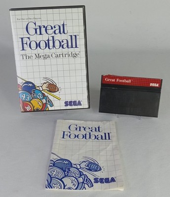 Great Football (Sega Master System, 1987) CIB Complete in Box Tested Working