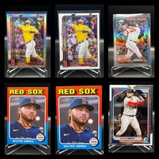 Wilyer Abreu Lot (14)  including 9 Rookie cards, 3 parallels/inserts Red Sox