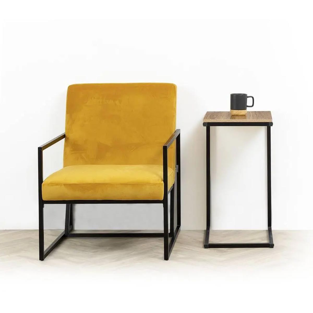 Table d'appoint design Linoya 66cm gain de place pour petits espaces - 2