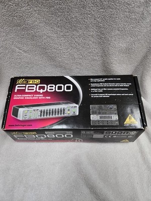 Behringer MiniFBQ FBQ800 Ultra-Compact 9-Band Graphic Equalizer used