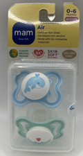 MAM Pacifier 2 Pack Age 0-6 Months Matte Collection Colors of Nature Animals
