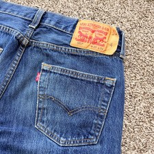 Levi's 501 Classic Button Fly Denim Blue Jeans 30x33 USA Cowboy Western