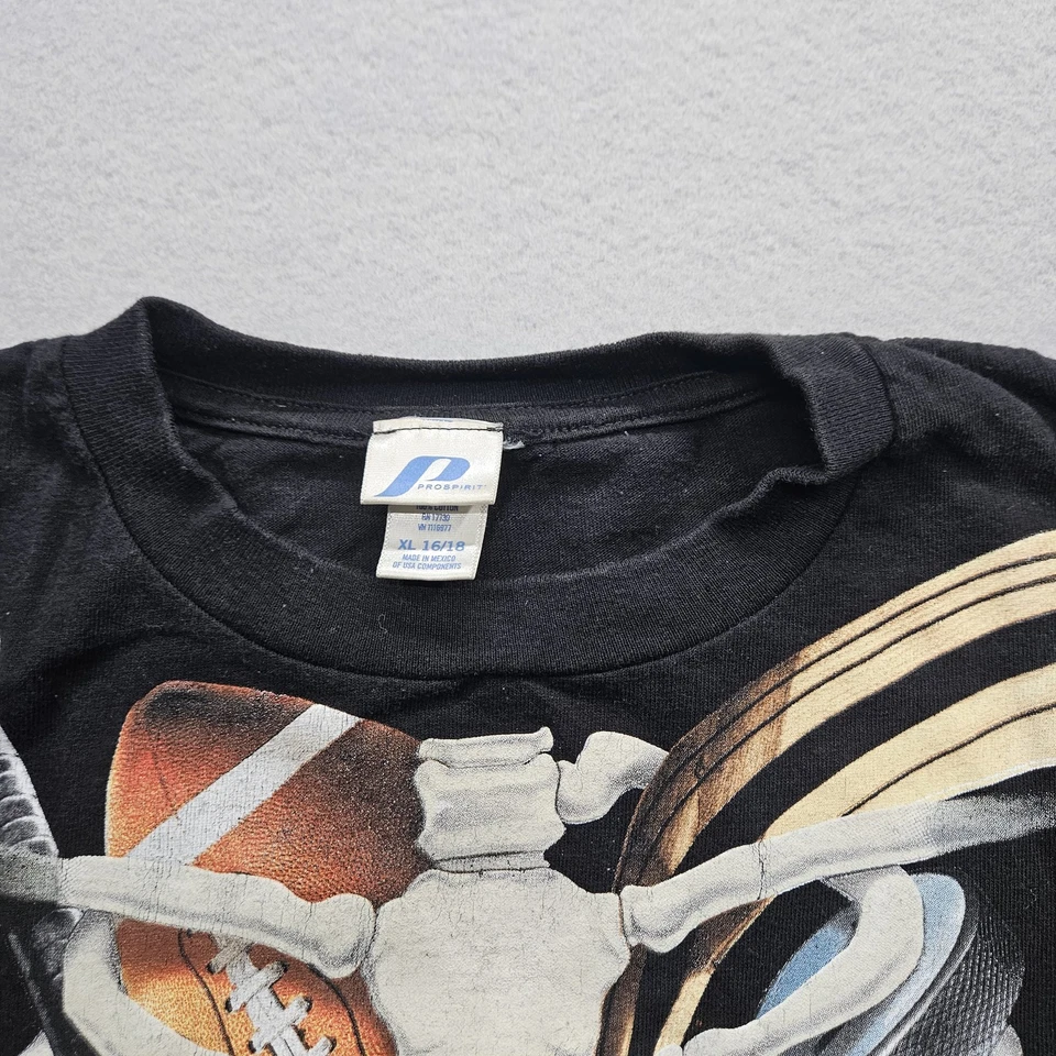 Skeleton Sports Prospririt Youth Size XL Black Long Sleeve Sports T-Shirt - Image 3 of 4