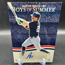 Austin Wells Auto Silver /25 2025 Panini Boys of Summer American Glory