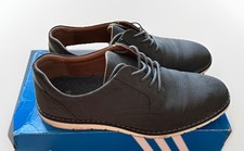 M&S Designer Smart Casual Silver Grey Suede Leather Lace Up Trainer Shoes 10