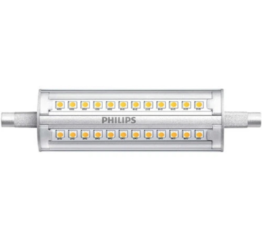 Philips LED R7s Linear CorePro Dimmable Light Bulb Cool White 4000k 120w. 118mm