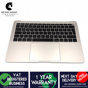 Apple MacBook Air 13" A1932 2018 UK Topcase Handauflage Silber mit Akku