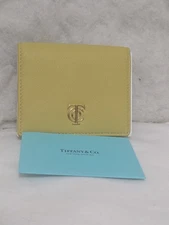 Tiffany & Co Trifold Wallet Ec21646 Lime Green NWT
