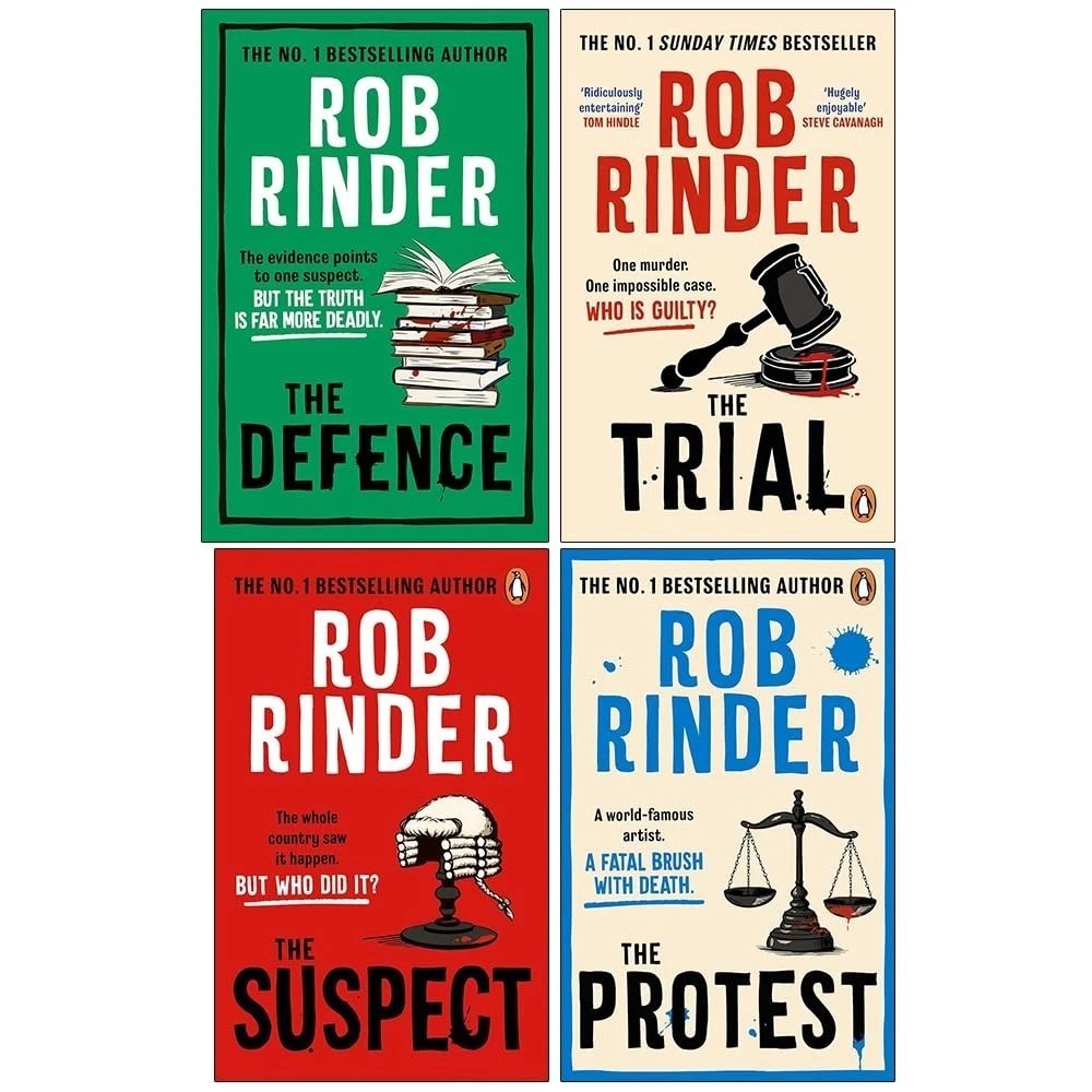 Rob Rinder Collection 4 Books Set Defence(HB),Suspect,Protest,Trial